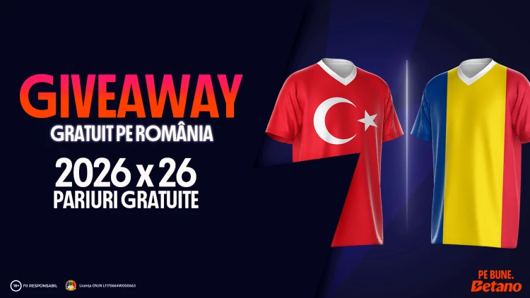 Betano pune în joc 2026 surprize gratuite pe Turcia vs România