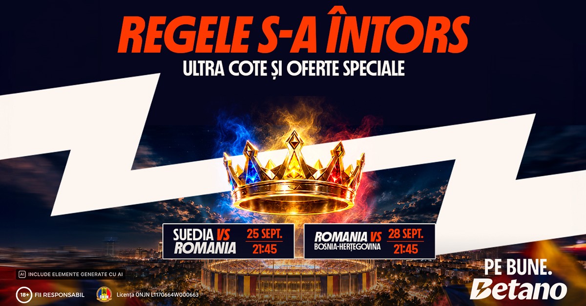 Regele s-a întors! Betano vine cu Ultra Cote și Oferte Speciale